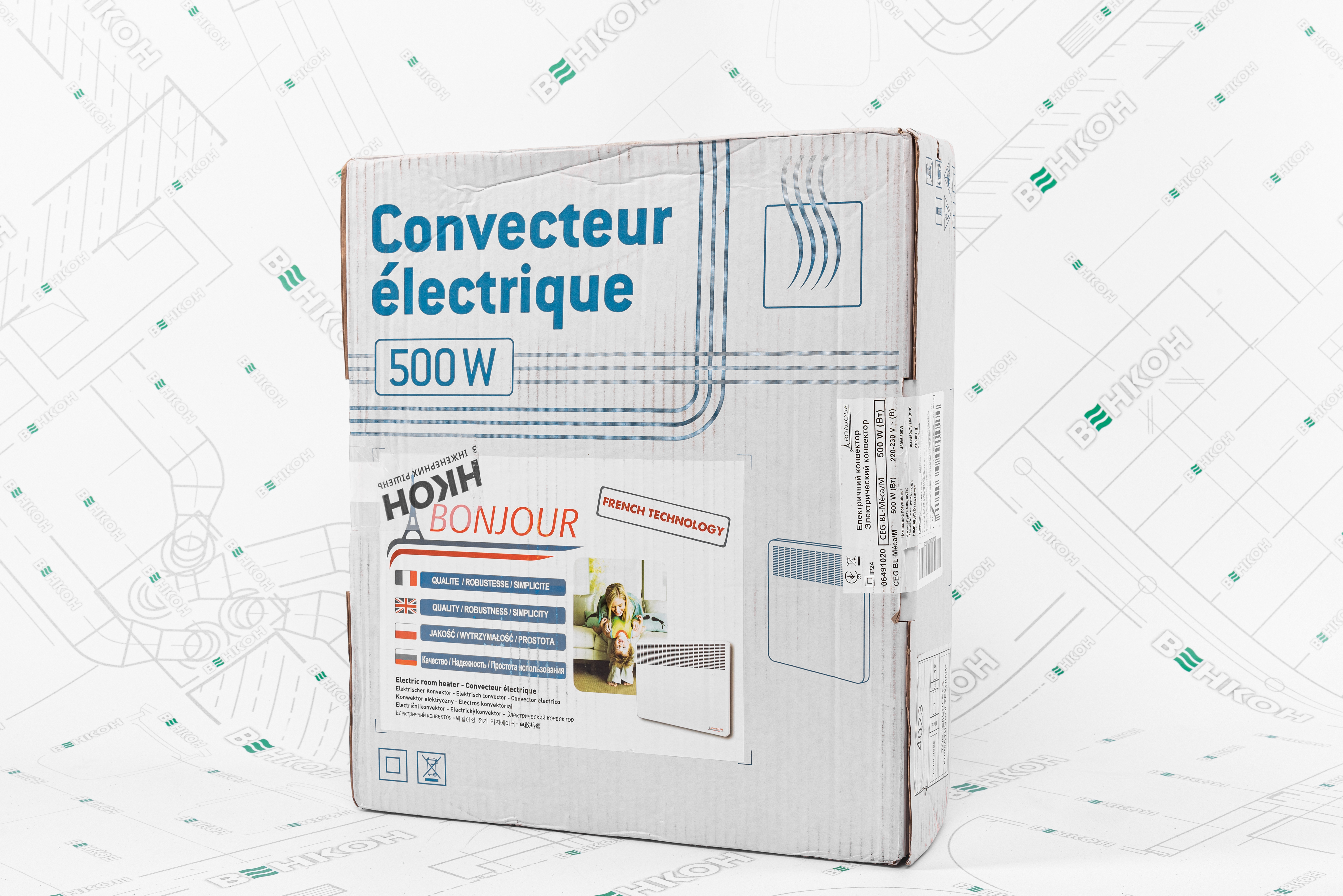 Электрический конвектор Bonjour CEG BL-Meca/M 500 обзор - фото 11