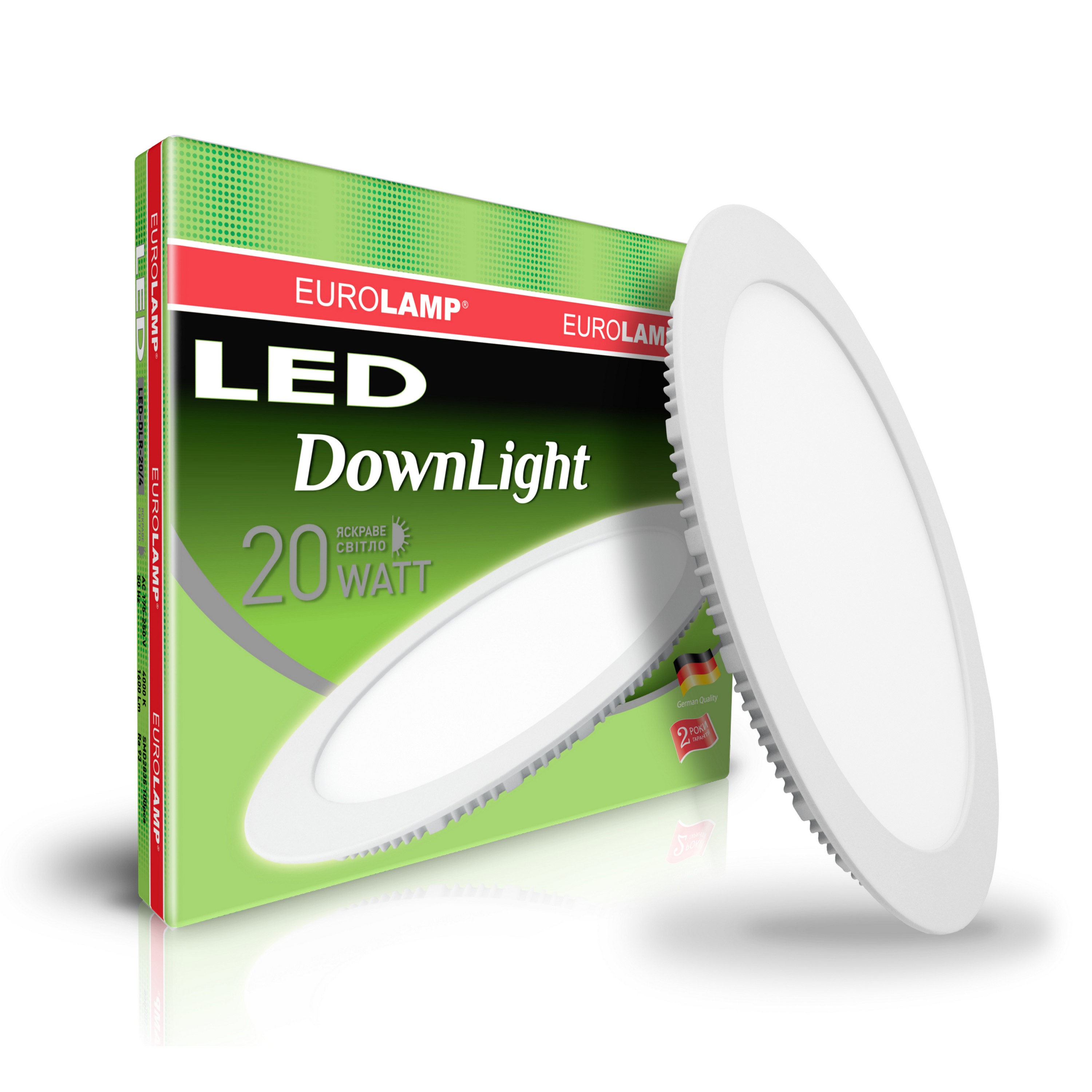 Eurolamp LED Downlight 20W 4000K круглый