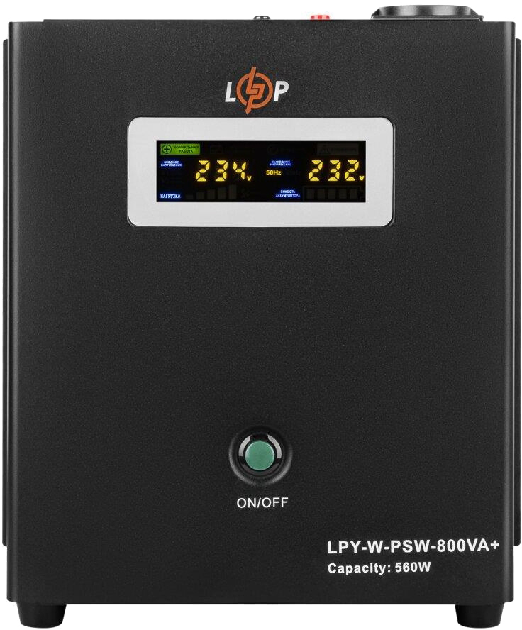 Источник бесперебойного питания LogicPower UPS12V LPY-W-PSW-800VA+(560Вт) 5A/15A (4143)