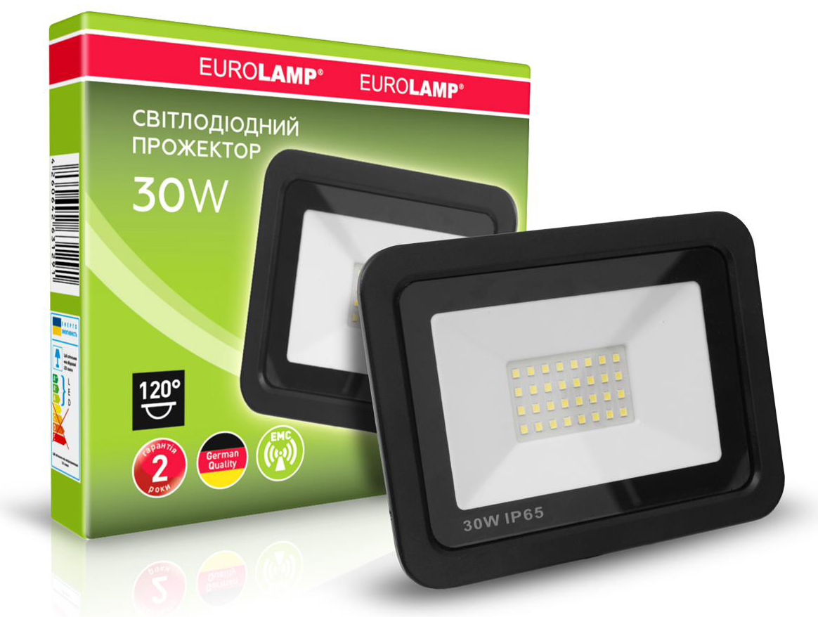 Прожектор Eurolamp LED SMD с радиатором 30W 6000К в интернет-магазине, главное фото